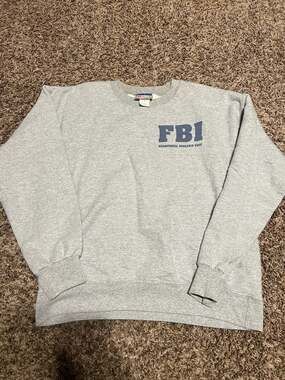 Vintage Hanes Ultimate FBI Behavioral Analysis Unit Gray Crewneck Sweatshirt Med